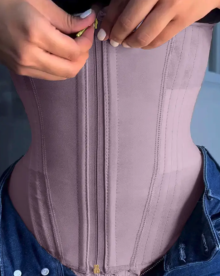 Clessidra + Cintura a Clessidra con Cerniera e Gancetti – Modellatura Extra Forte