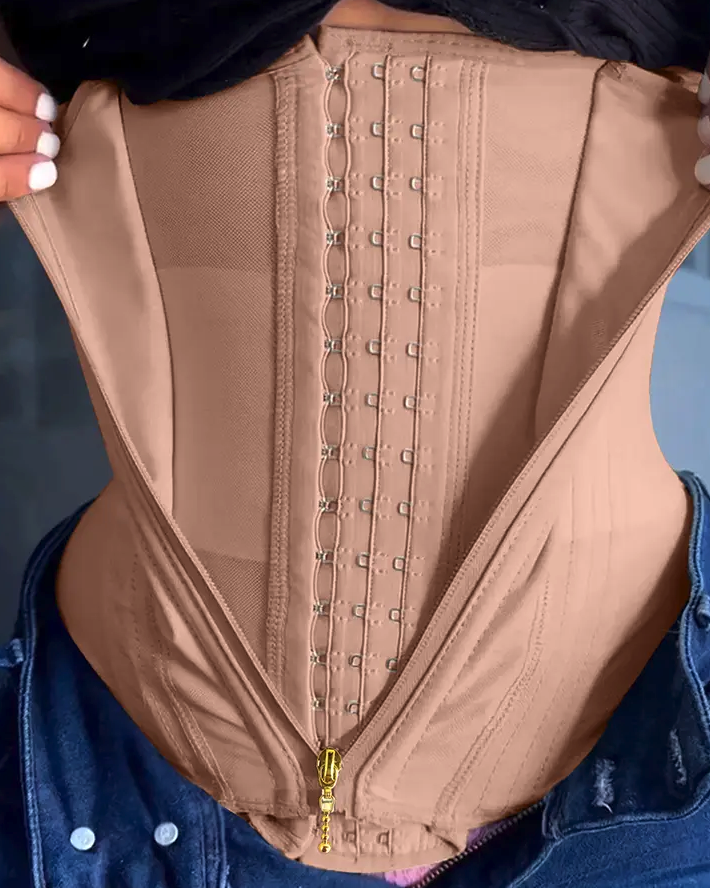 Clessidra + Cintura a Clessidra con Cerniera e Gancetti – Modellatura Extra Forte