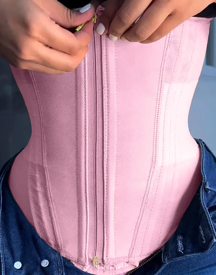 Clessidra + Cintura a Clessidra con Cerniera e Gancetti – Modellatura Extra Forte