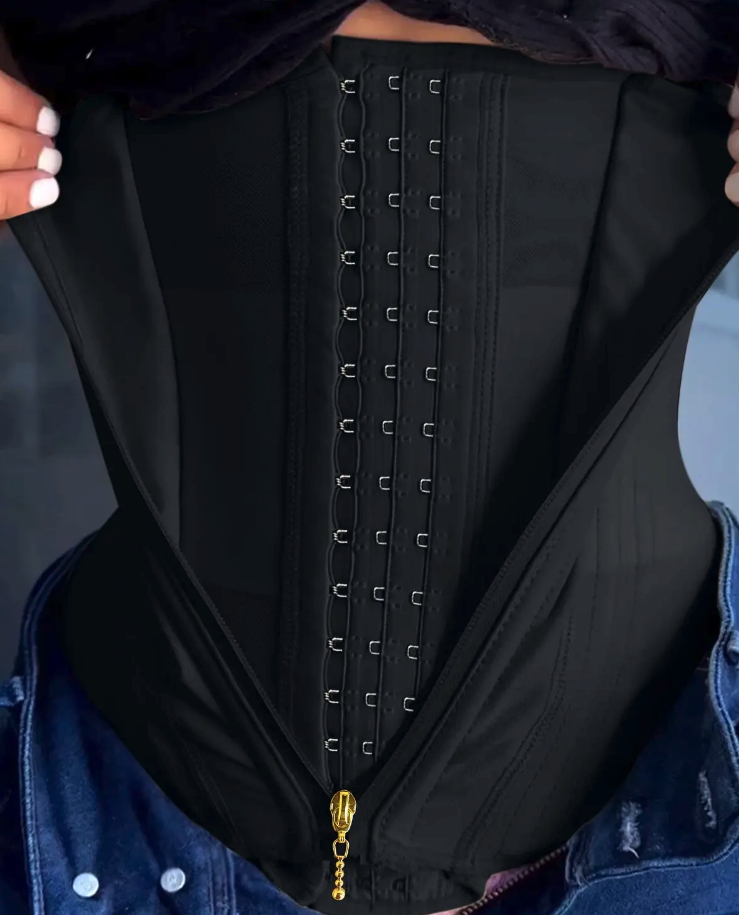 Clessidra + Cintura a Clessidra con Cerniera e Gancetti – Modellatura Extra Forte