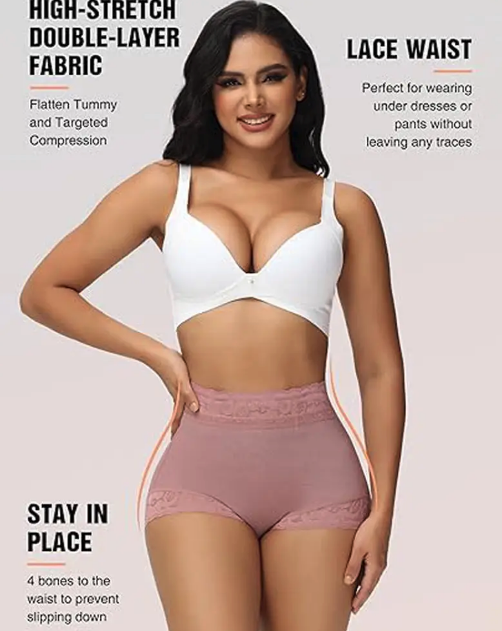 Pacco da 3 slip modellanti – Vita alta, senza cuciture ed effetto push-up glutei