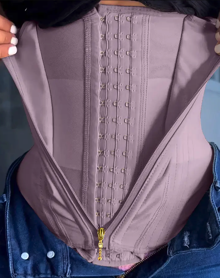 Clessidra + Cintura a Clessidra con Cerniera e Gancetti – Modellatura Extra Forte