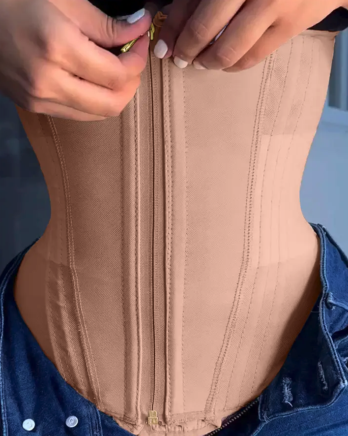 Clessidra + Cintura a Clessidra con Cerniera e Gancetti – Modellatura Extra Forte